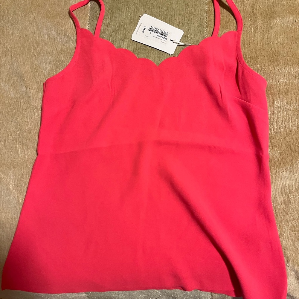 Scalloped Pink Cami Top